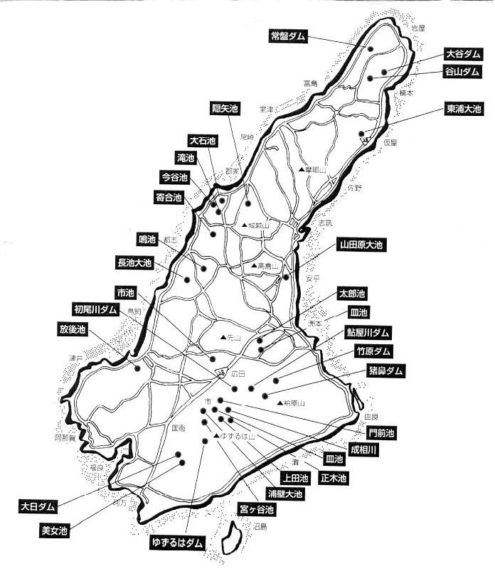 淡路島バス釣りスポット地図